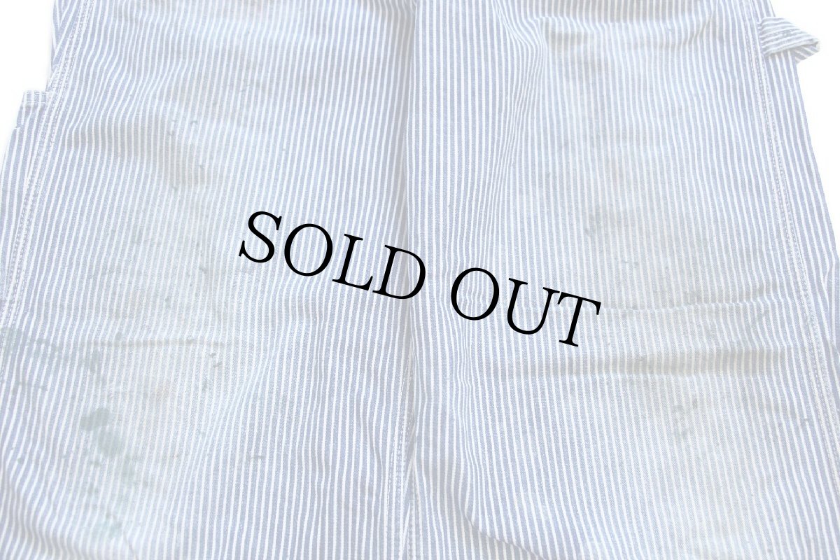 画像9: 60s USA製 Penneys BIGMACビッグマック ペンキ飛び ヒッコリー ストライプ オーバーオール W36 (9)