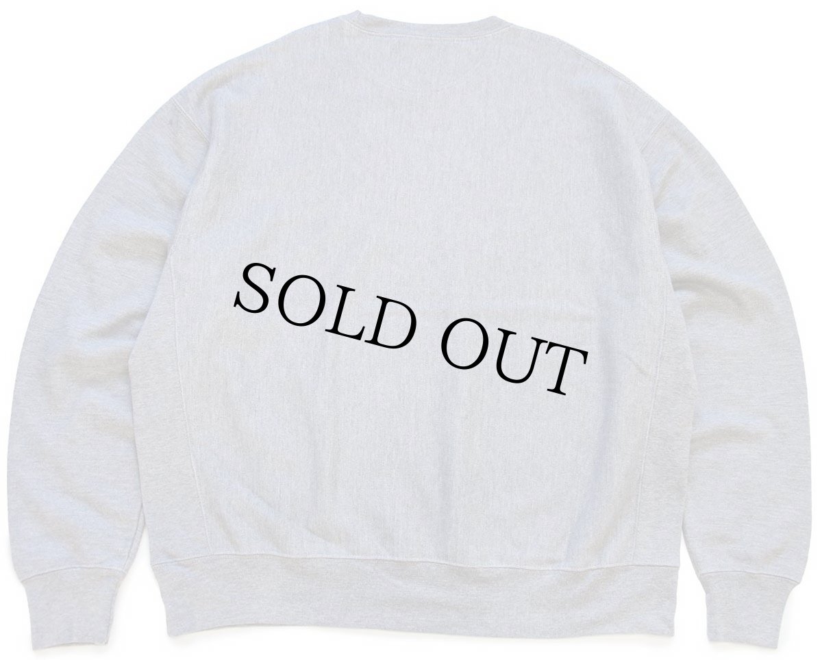 画像2: 00s Championチャンピオン 無地 目無し リバースウィーブ スウェット グレー XL★C ブランク (2)