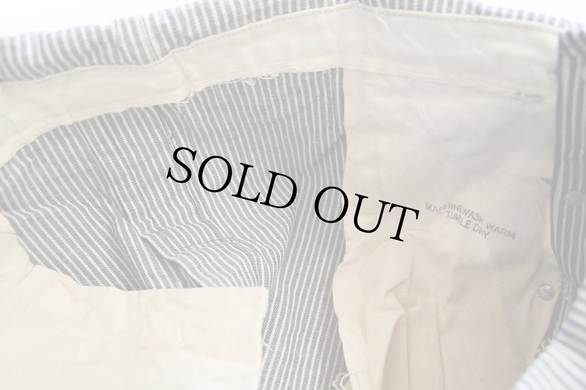 画像6: 70s USA製 SANFORIZED ヒッコリー ストライプ オーバーオール w41 (6)