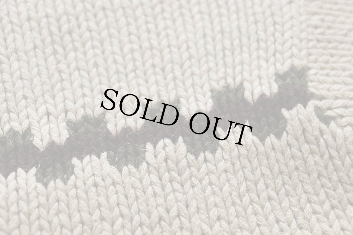 画像6: 00s J.CREW ローゲージ リネン×コットン ハンドニット セーター ベージュ L (6)