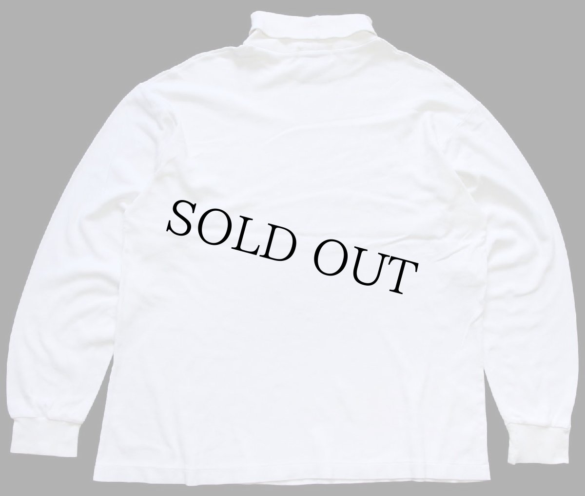 画像2: 80s I.N.C. 無地 タートルネック コットン 長袖Tシャツ 白 L (2)