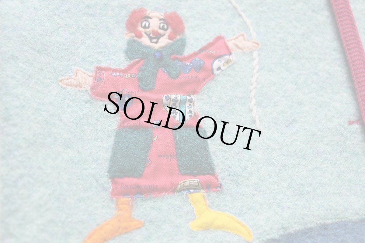 画像4: オーストリア製 SIGI SCHEIBER バルーン アップリケ アート ノーカラー チロリアン ボイルドウール ジャケット (4)