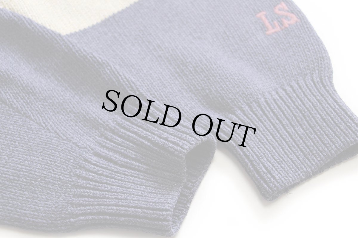 画像6: 90s イタリア製 Levi'sリーバイス マルチカラー 切り替え コットン×アクリルニット セーター M★ユーロ (6)