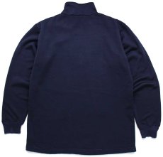 画像2: 90s patagoniaパタゴニア CAPILENEキャプリーン ハイネック ハーフジップ インナー フリース 紺 L (2)