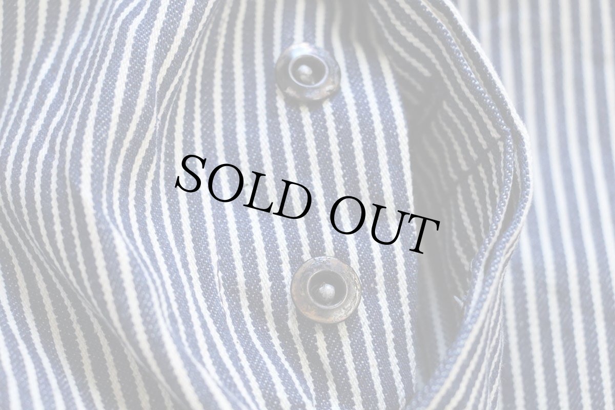 画像7: 70s USA製 SANFORIZED ヒッコリー ストライプ オーバーオール w41 (7)