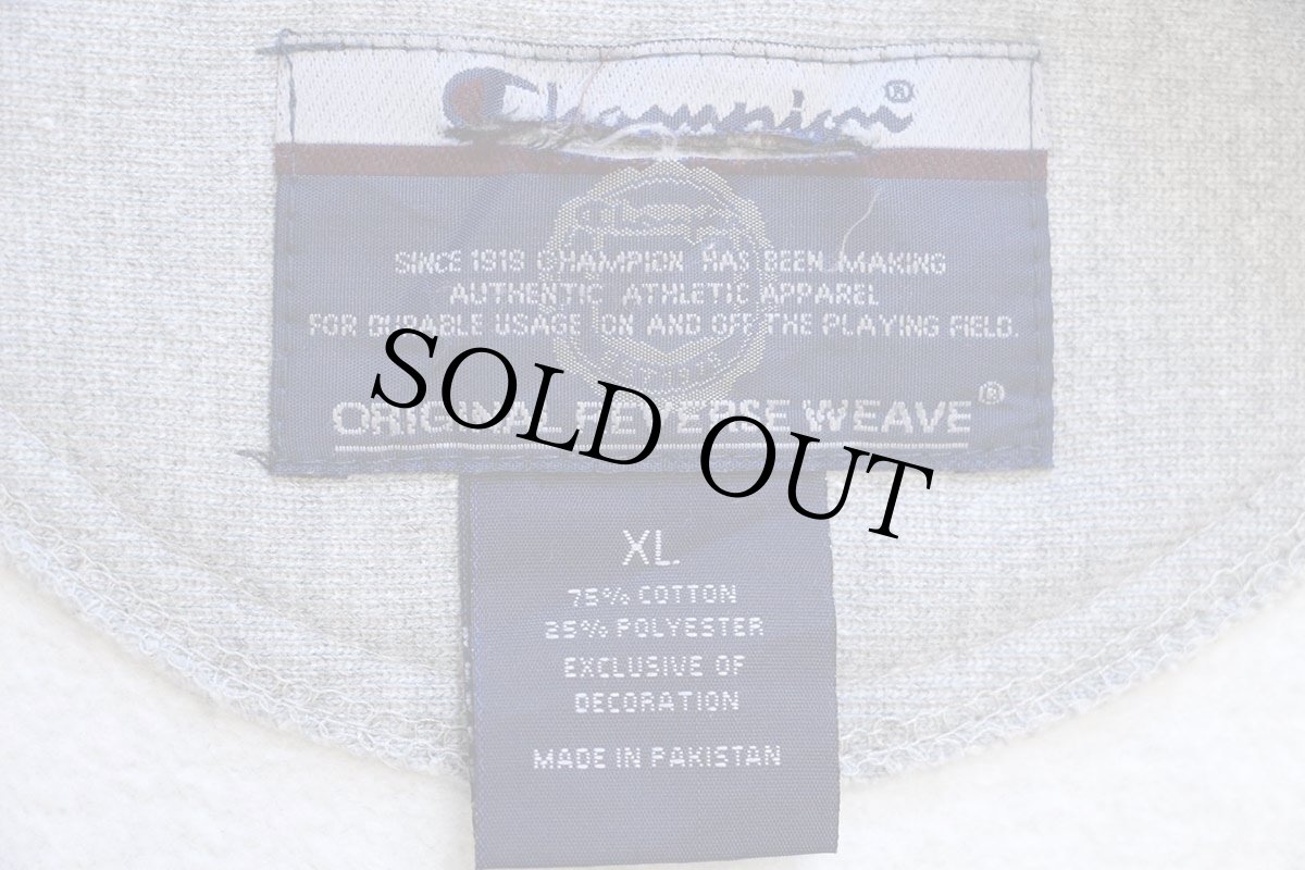 画像4: 00s Championチャンピオン 無地 目無し リバースウィーブ スウェット グレー XL★C ブランク (4)