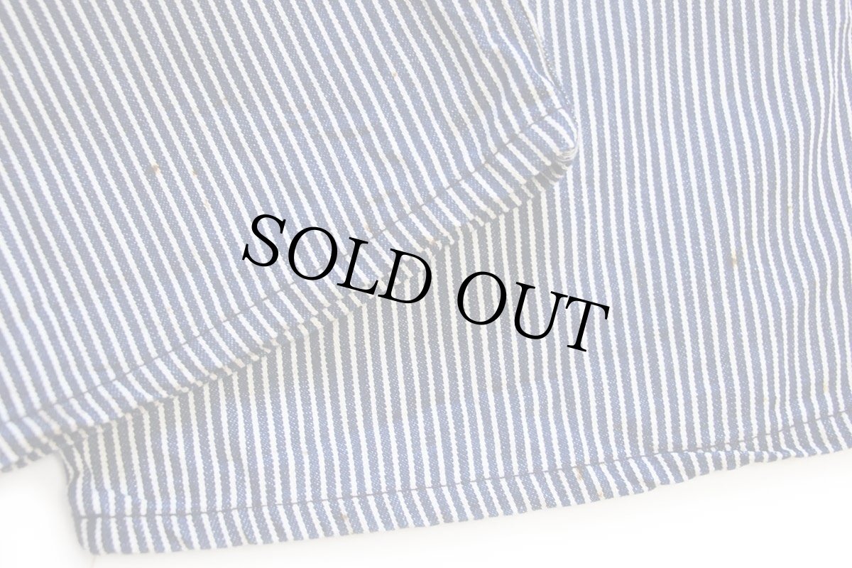 画像9: 70s USA製 SANFORIZED ヒッコリー ストライプ オーバーオール w41 (9)