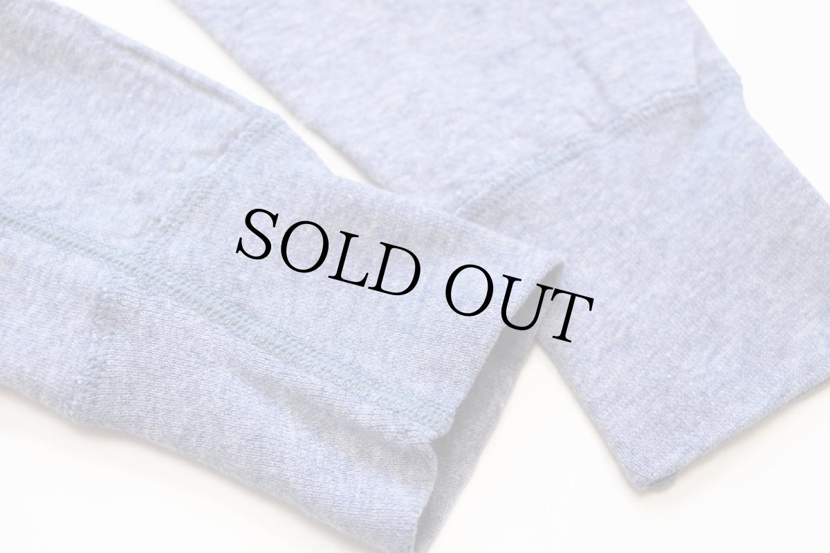 画像6: 90s USA製 duofold ヘンリーネック 2レイヤー アンダーシャツ 杢ブルー (6)