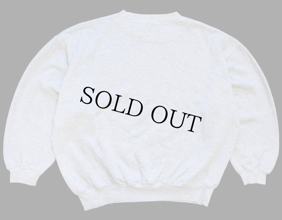 画像2: 90s スヌーピー 刺繍 スウェット 杢グレー L (2)