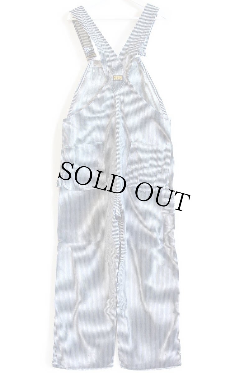 画像3: 70s USA製 SANFORIZED ヒッコリー ストライプ オーバーオール w41 (3)