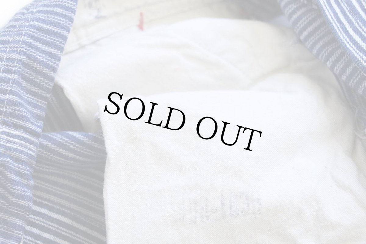 画像6: 60s USA製 Penneys BIGMACビッグマック ランダムヒッコリー ストライプ オーバーオール w35 (6)