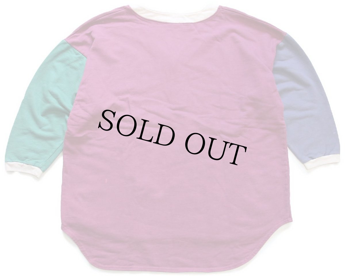 画像2: 90s Paris Sport Club クレイジーパターン ヘンリーネック スウェット (2)