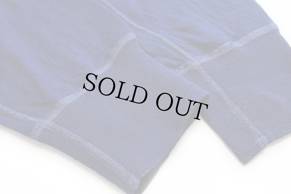 画像6: 80s USA製 PROLON duofold ツートン 切り替え ヘンリーネック ラグラン 2レイヤー アンダーシャツ グレー×紺 (6)