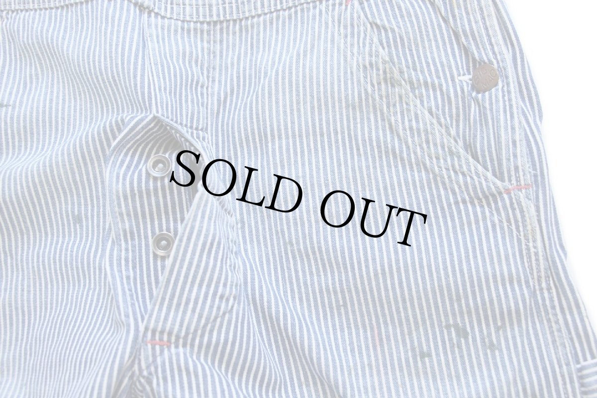 画像8: 60s USA製 Penneys BIGMACビッグマック ペンキ飛び ヒッコリー ストライプ オーバーオール W36 (8)