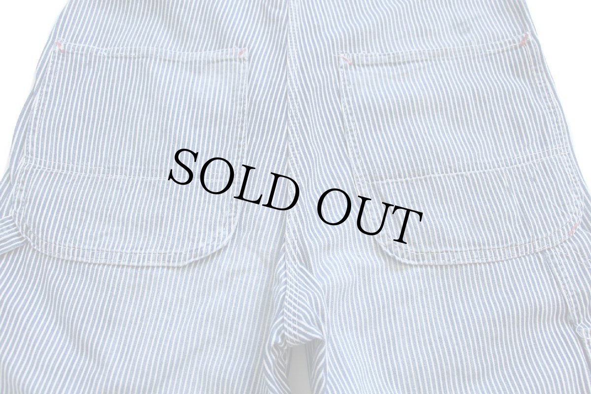 画像7: 60s USA製 Penneys BIGMACビッグマック ペンキ飛び ヒッコリー ストライプ オーバーオール W36 (7)