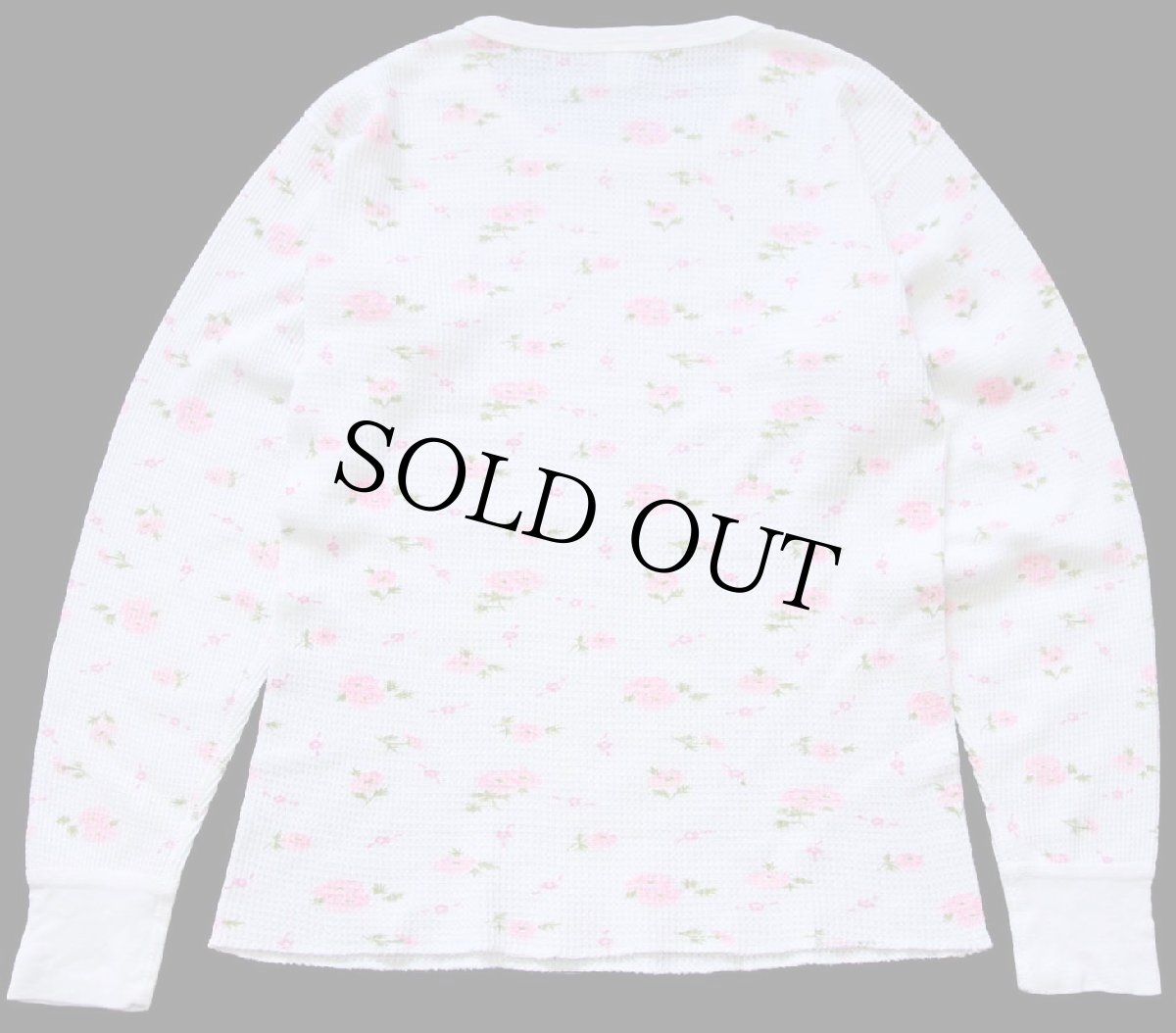 画像3: 80s Sears フラワー 総柄 サーマルシャツ L (3)