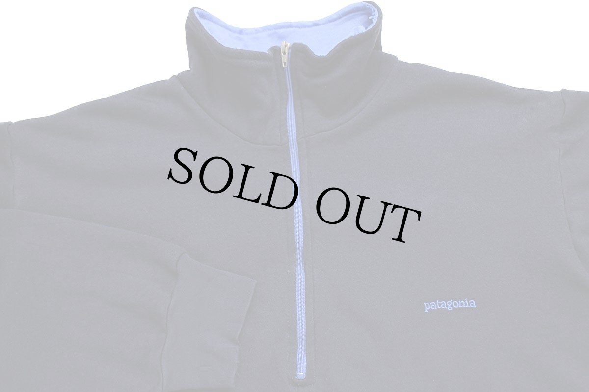 画像3: 90s patagoniaパタゴニア CAPILENEキャプリーン ハイネック ハーフジップ インナー フリース 紺 L (3)