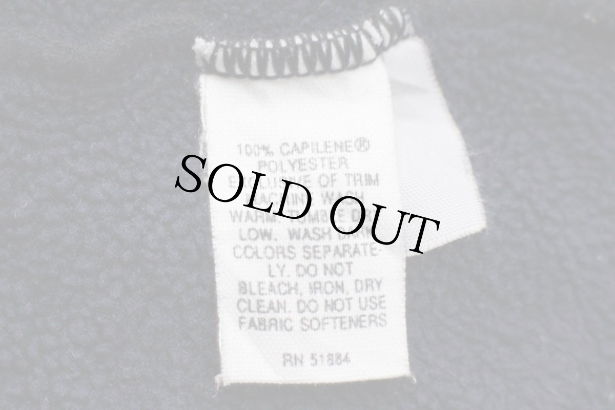 画像5: 90s patagoniaパタゴニア CAPILENEキャプリーン ハイネック ハーフジップ インナー フリース 紺 L (5)