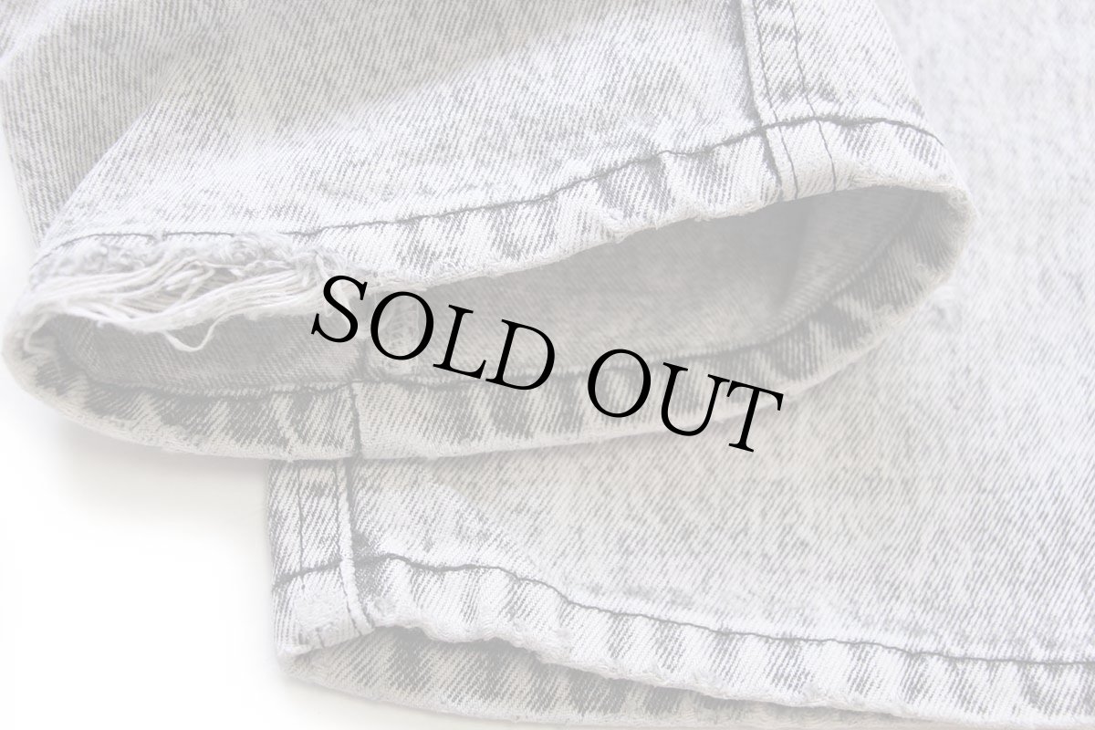 画像8: 90s Leeリー ケミカルウォッシュ ブラック デニムパンツ w38★アシッド (8)