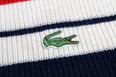 画像7: 70s フランス製 CHEMISE LACOSTE ラコステ マルチカラー 切り替え アクリル ニットキャップ★ニット帽 (7)