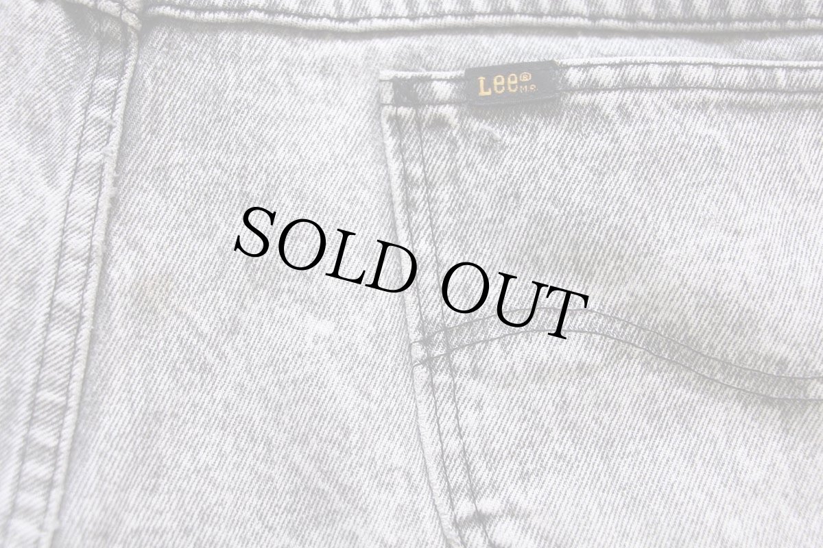 画像7: 90s Leeリー ケミカルウォッシュ ブラック デニムパンツ w38★アシッド (7)