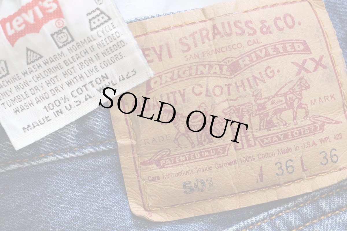 画像6: 90s USA製 Levi'sリーバイス 501 デニムパンツ W36 L36★135 (6)