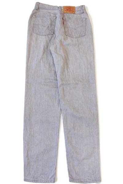 80s USA製 Levi'sリーバイス 18501 先染め グレーデニムパンツ 12