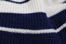 画像9: 70s フランス製 CHEMISE LACOSTE ラコステ マルチカラー 切り替え アクリル ニットキャップ★ニット帽 (9)