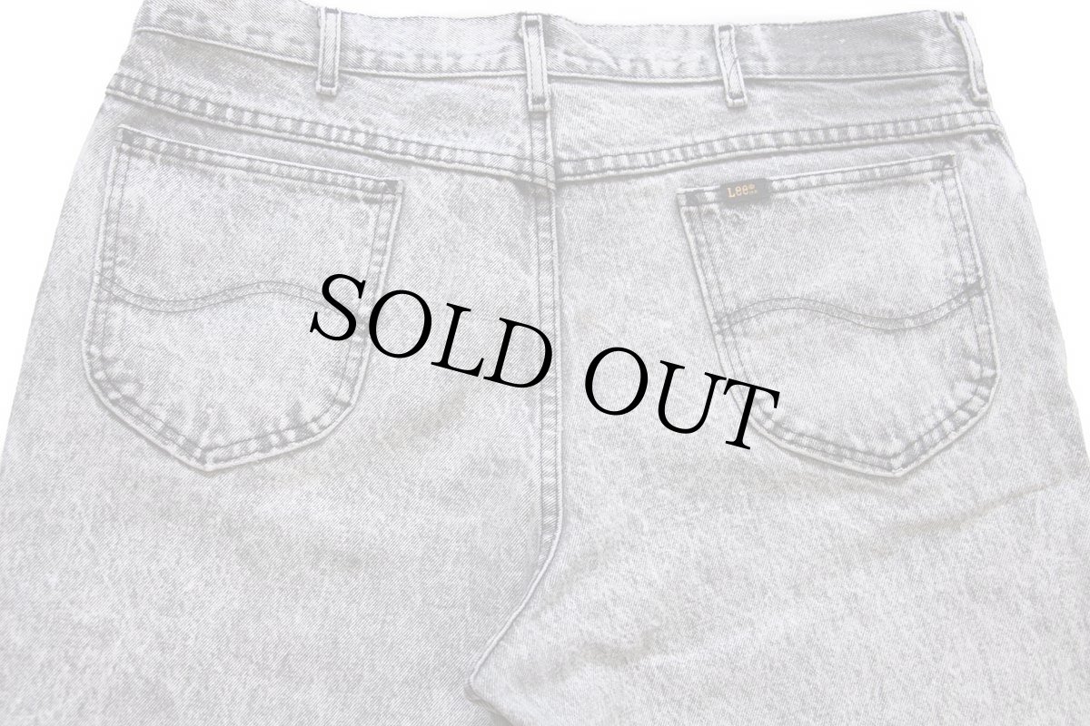 画像5: 90s Leeリー ケミカルウォッシュ ブラック デニムパンツ w38★アシッド (5)