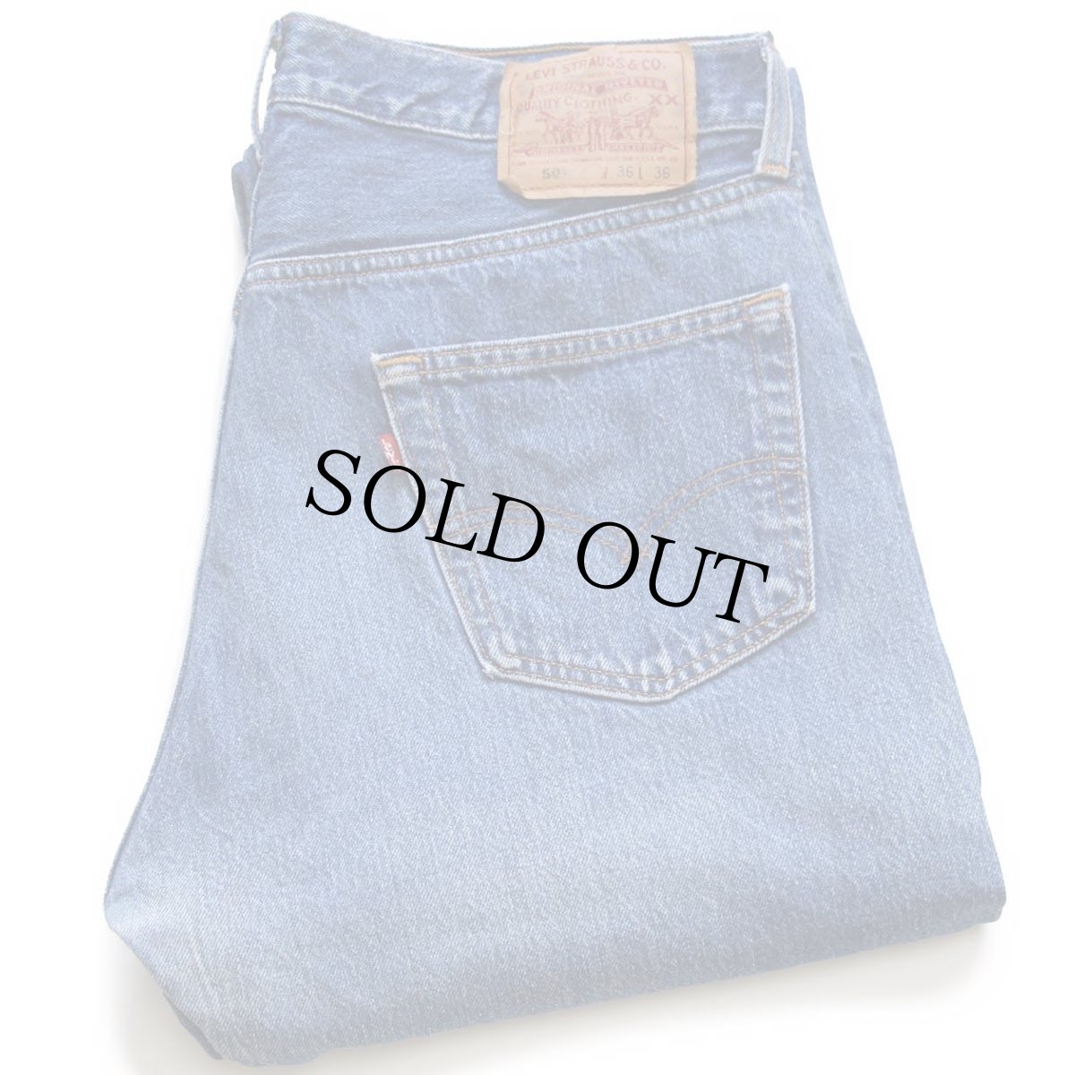 画像1: 90s USA製 Levi'sリーバイス 501 デニムパンツ W36 L36★135 (1)