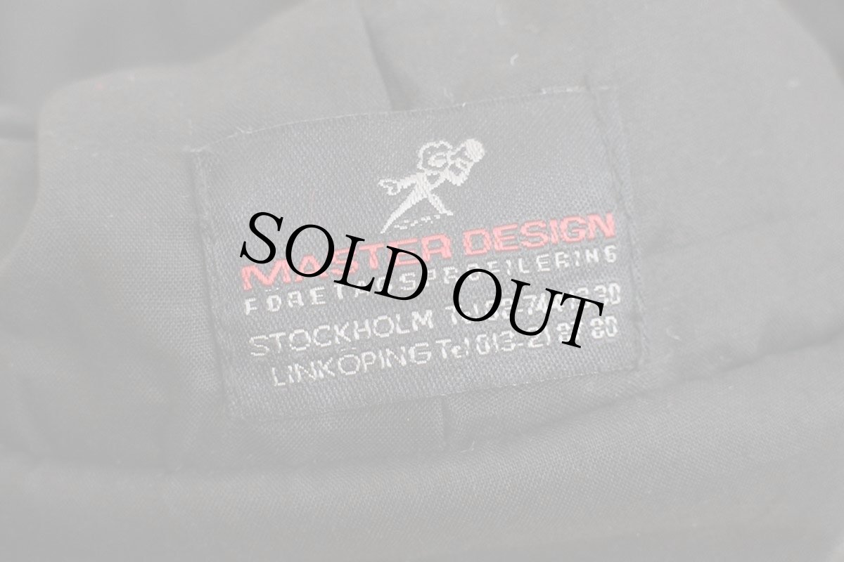 画像8: STOCKHOLMS AKERI AB 刺繍 耳当て付き ウール×レザーキャップ 黒×茶 (8)