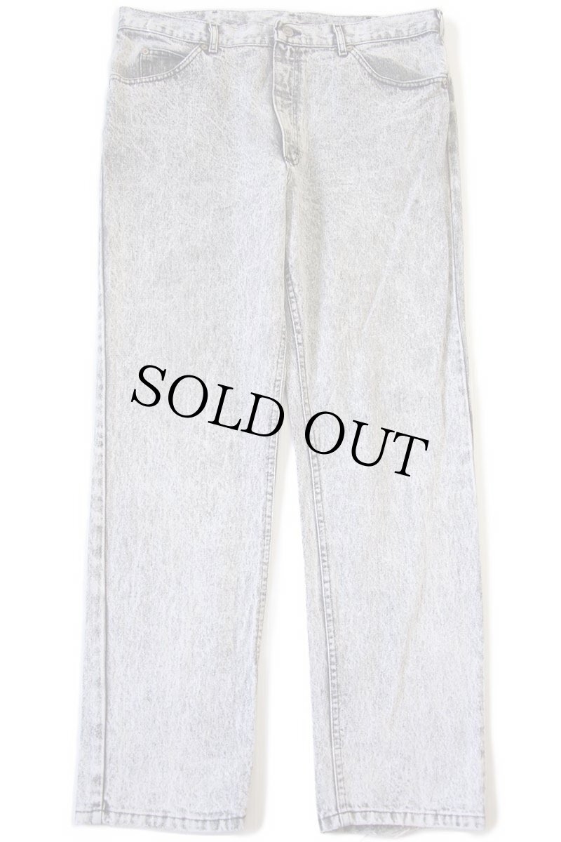 画像2: 90s Leeリー ケミカルウォッシュ ブラック デニムパンツ w38★アシッド (2)