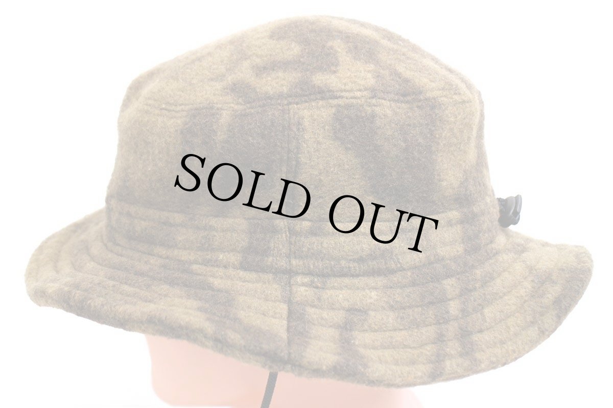 画像2: 00s Columbiaコロンビア 迷彩柄 ウール混 ブーニーハット ブラウン (2)