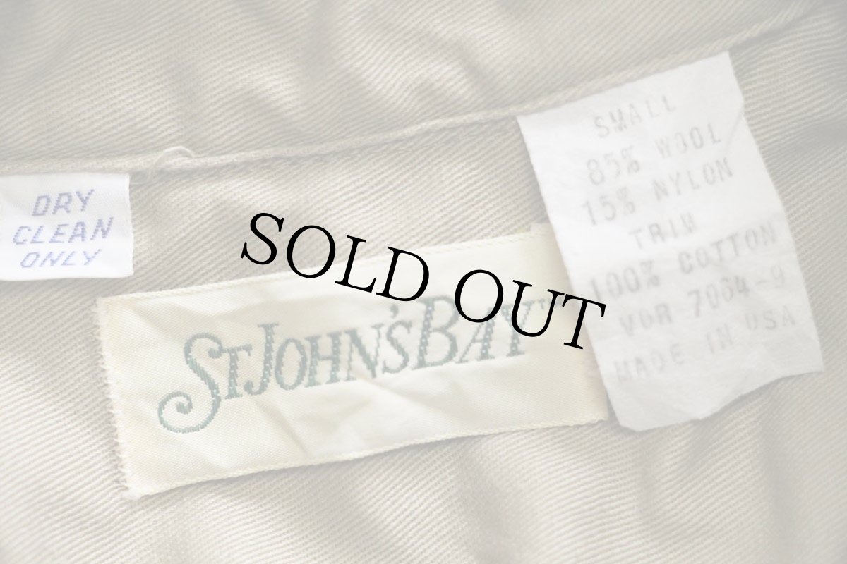 画像4: 80s USA製 STJOHN'SBAY ブロックチェック ウールシャツ 赤茶×緑×ベージュ S (4)