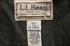 画像4: 00s L.L.Bean タータンチェック ウールライナー ワックスコットン ジャケット オリーブドラブ XXL★特大 (4)