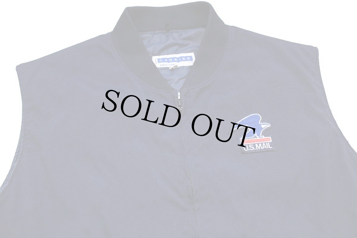 画像3: 90s U.S.MAIL パッチ＆リフレクター付き Thinsulate中綿入り ポストマン ワークベスト 紺 XL-R (3)