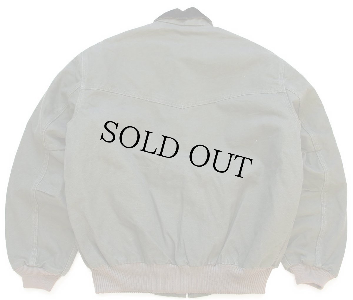 画像2: デッドストック★00s carharttカーハート Westmoreland Coal 刺繍 キルティングライナー ダック地 サンタフェジャケット モスグリーン L (2)