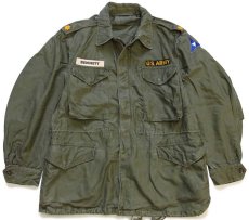 画像1: 50s 米軍 U.S.ARMY パッチ付き M-51 フィールドジャケット オリーブグリーン R-M (1)