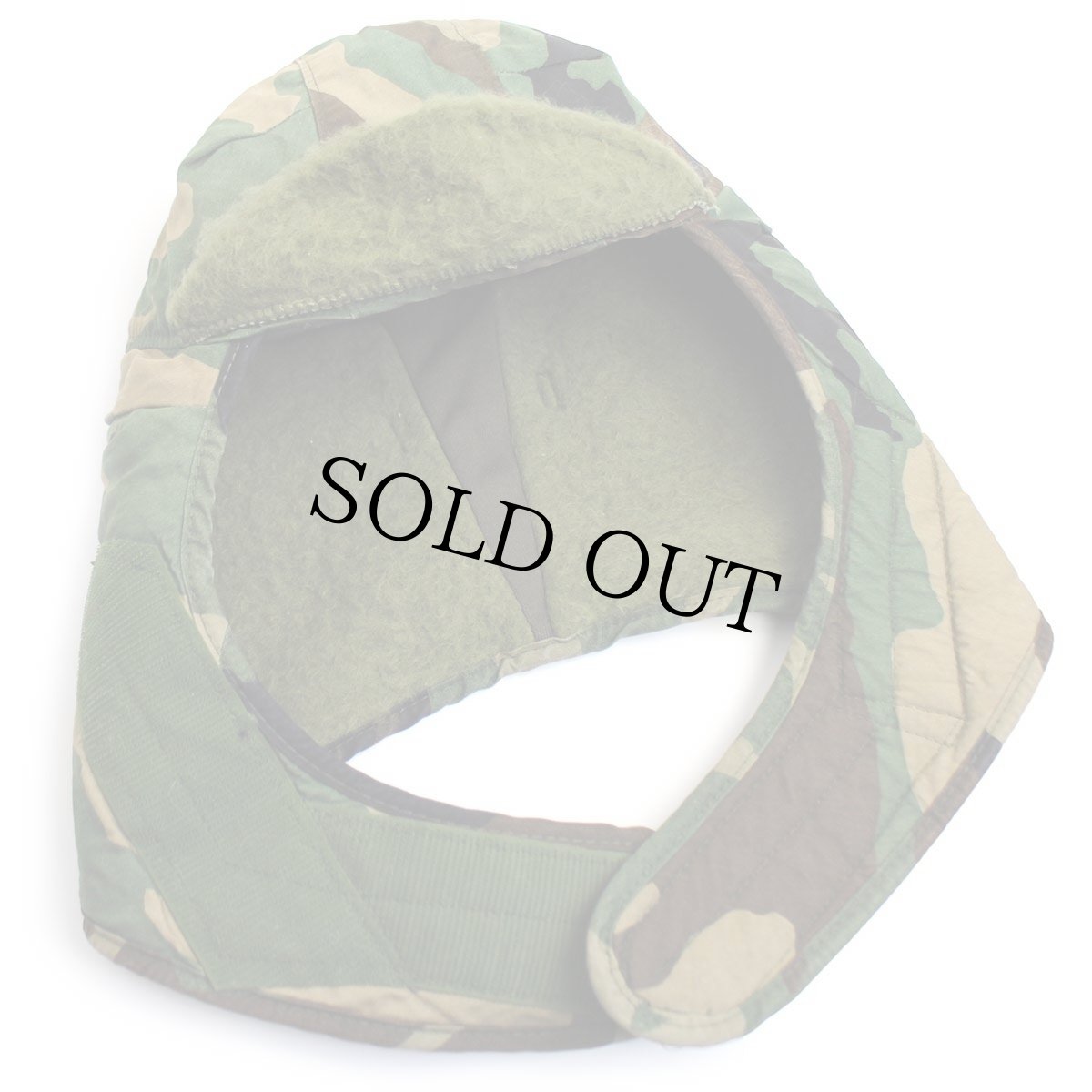 画像1: 80s 米軍 U.S.ARMY ウッドランドカモ ヘルメットライナー キャップ 7 1/4 (1)