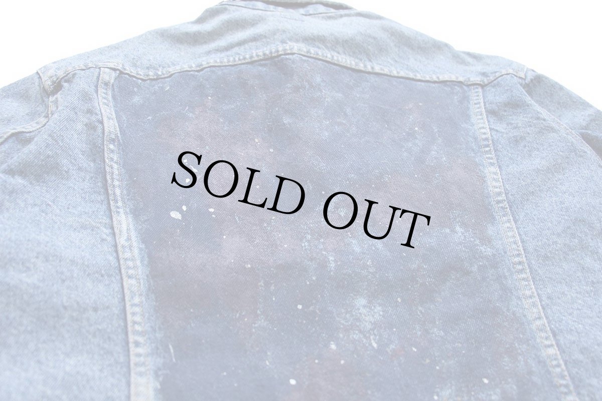 画像3: 90s Leeリー アート ハンドペイント デニムジャケット 4ポケット (3)