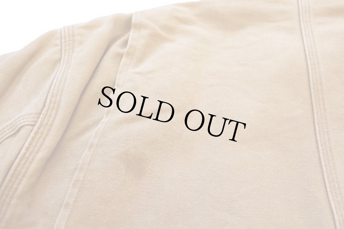 画像7: 80s carharttカーハート ブランケットライナー ダック地 チョアコート カバーオール 茶 (7)