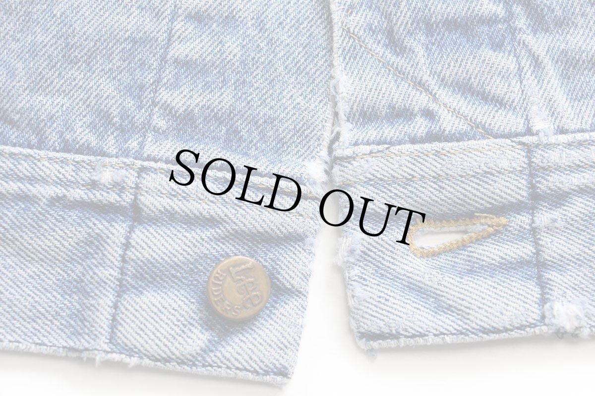 画像7: 90s Leeリー アート ハンドペイント デニムジャケット 4ポケット (7)