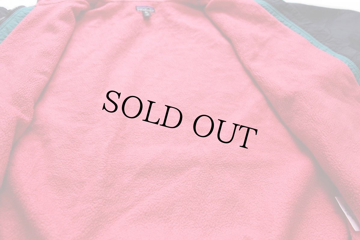 画像6: 90s USA製 patagoniaパタゴニア シェルドシンチラ フリースライナー ナイロンジャケット カスタム 濃紺 XL (6)