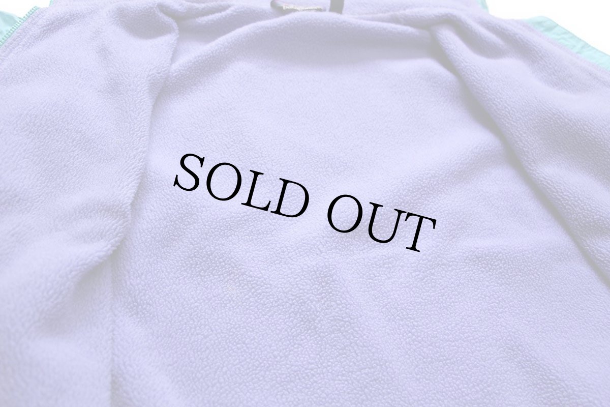 画像6: 80s USA製 patagoniaパタゴニア シェルドシンチラ フリースライナー ナイロンジャケット 水色 12 (6)