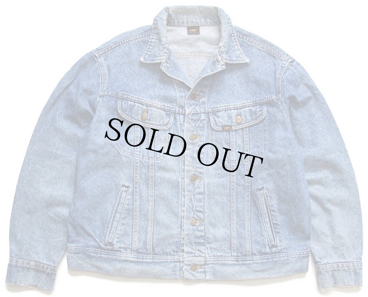 画像2: 90s Leeリー アート ハンドペイント デニムジャケット 4ポケット (2)