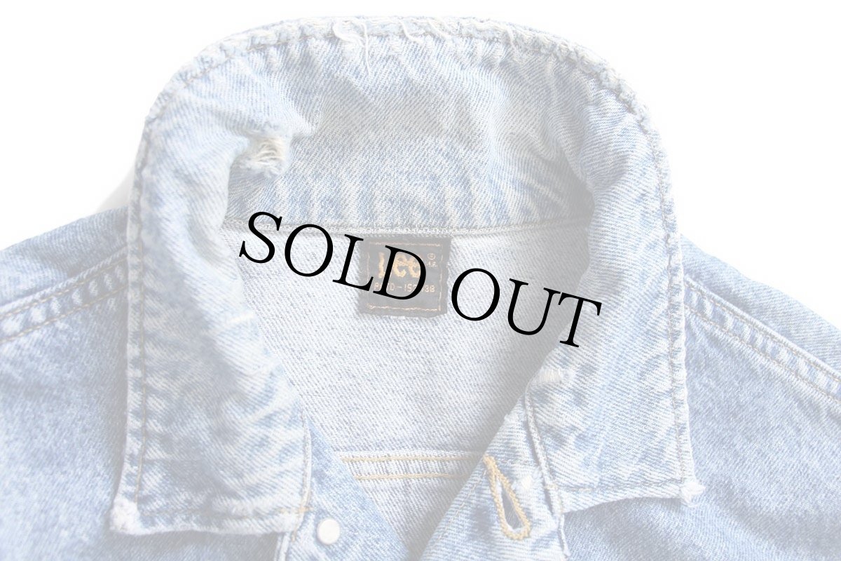 画像5: 90s Leeリー アート ハンドペイント デニムジャケット 4ポケット (5)