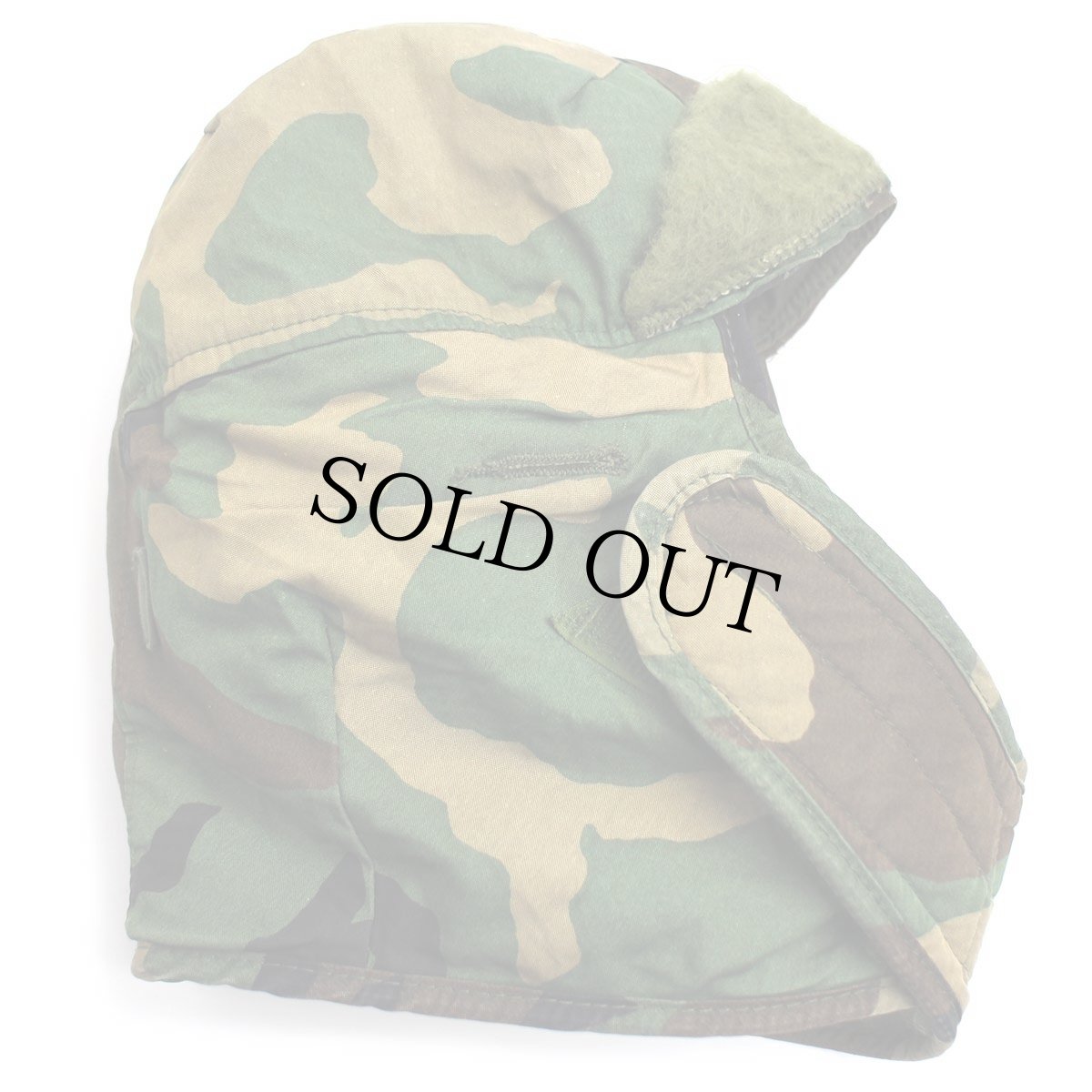 画像2: 80s 米軍 U.S.ARMY ウッドランドカモ ヘルメットライナー キャップ 7 1/4 (2)