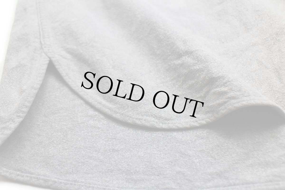 画像6: 80s USA製 L.L.Bean CHAMOIS CLOTH SHIRT 無地 コットン シャモアクロスシャツ グレー 18 (6)