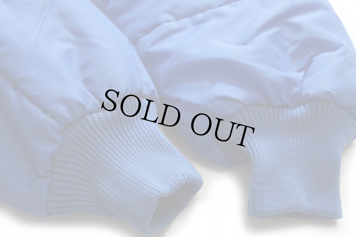 画像8: 70s Swingster A&A パッチ付き 中綿入り ナイロン レーシングジャケット 青 L (8)