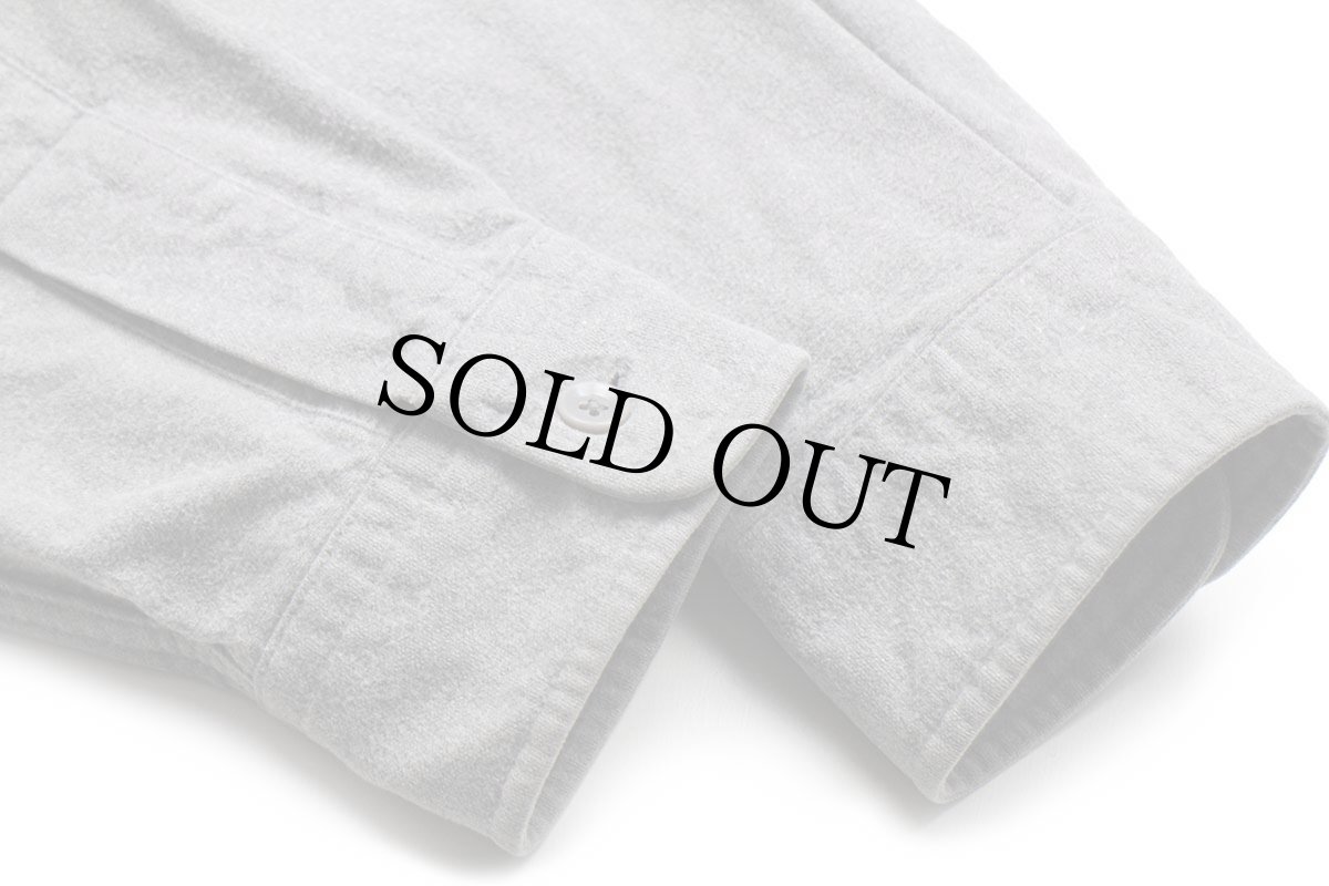 画像7: 80s USA製 L.L.Bean CHAMOIS CLOTH SHIRT 無地 コットン シャモアクロスシャツ グレー 18 (7)